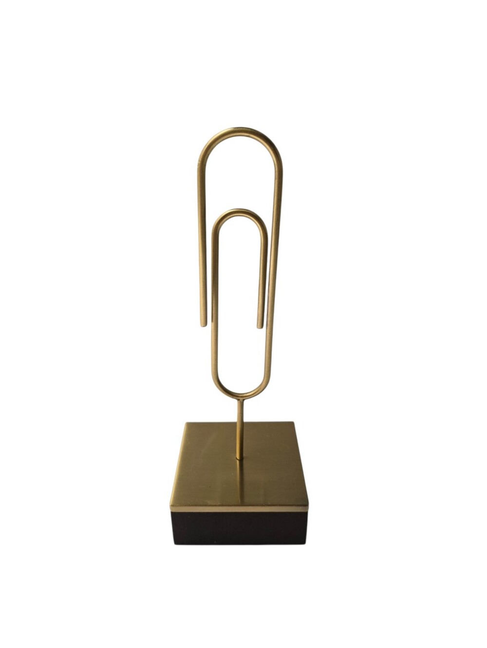 Kate Spade New York “Zadie Drive” Paperweight – Brass Paper Clip Sculpture